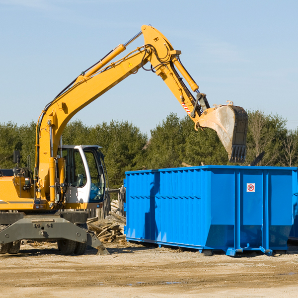 are there any restrictions on where a residential dumpster can be placed in Amagon AR